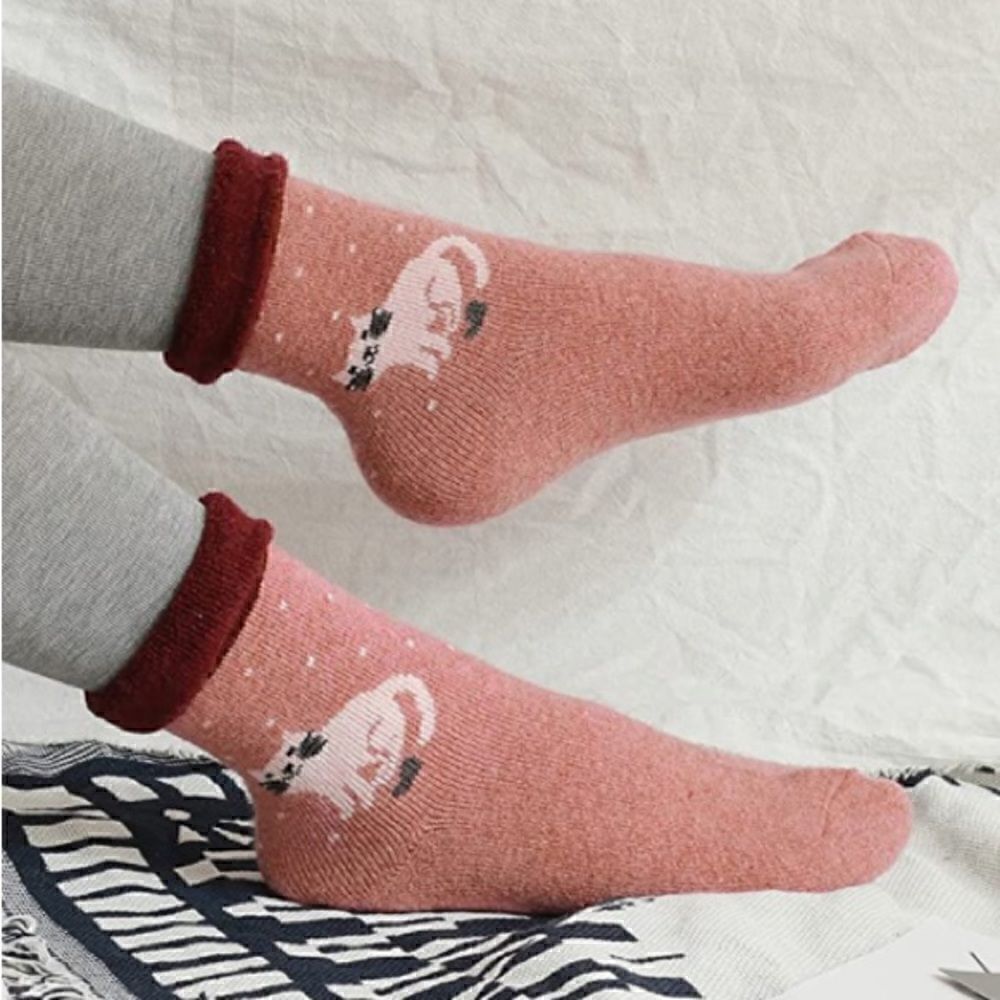 Cuffed cat socks    - Picture 5 of 6